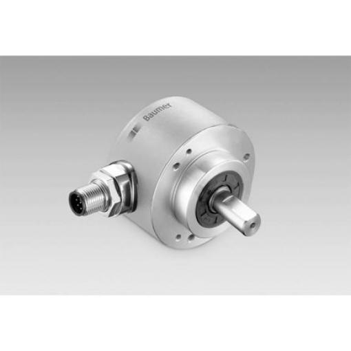 Absolutní kodér, řada: EAM580 Magnetické Dvojčinný 30V dc 6000 rpm 4096 ppr Pevný IP67 Baumer 10 mm