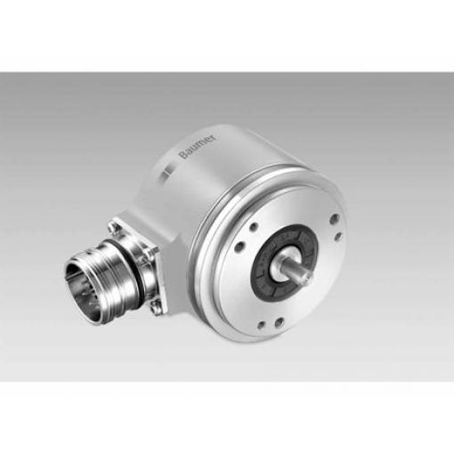 Absolutní kodér, řada: EAM580 Magnetické Dvojčinný 30V dc 6000 rpm 4096 ppr Pevný IP67 Baumer 6 mm