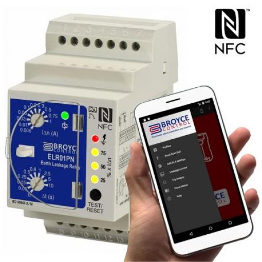 Broyce Control Uzemňovací relé 50 to 60 Hz 1.5 mA to 1 A SPNO, SPDT