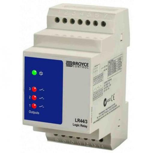 Broyce Control Monitorovací relé, řada: 44 a 3PST kontakty Lišta DIN