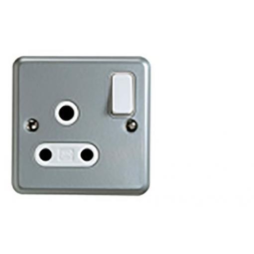 Elektrická zásuvka 1cestná Hliník 15A MK Electric