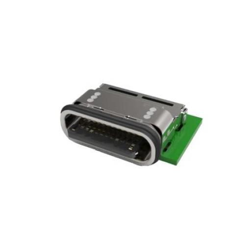 TE Connectivity Konektor USB, řada: 2305 Vnitřní, počet portů: 1portový, orientace těla: Pravý úhel USB typu C, 30 V,