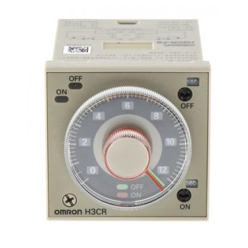 Omron Časovací relé, řada: H3CR Lišta DIN DPDT 2kontaktové 24 V dc 24 V ac 1 funkce 8 kolíků 0.05 s to 30 h