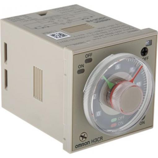 Omron Časovací relé, řada: H3CR Lišta DIN DPST 2kontaktové 100/240 V ac 1 funkce 8 kolíků 0.05 s to 300 h