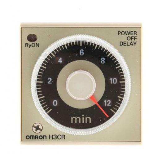 Omron Časovací relé, řada: H3CR Lišta DIN DPDT 2kontaktové 24 V dc 24 V ac 1 funkce 8 kolíků 0.05 to 12 min