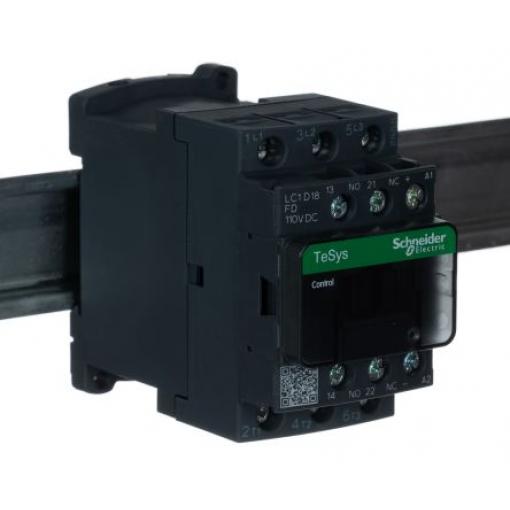 Schneider Electric 1 NO, 1 NC Stykač napětí ve vinutí 110V dc 3pólový 32 A 300 V dc, 690V ac 10 kW s 3 NO kontakty 110V