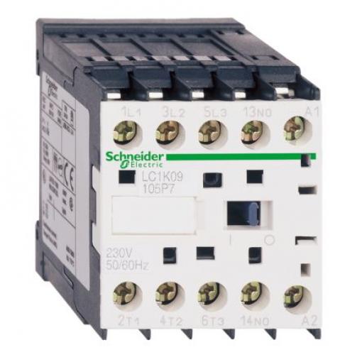 Schneider Electric 1 NC Stykač napětí ve vinutí 24V ac 3pólový 6 A 690V ac 3 kW s 3 NO kontakty 24V ac Řízení motoru,
