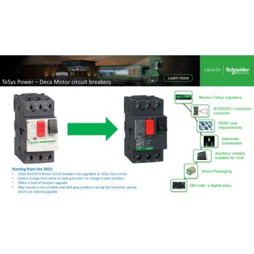 Tepelná pojistka 80 A 3pólový TeSyS GV Schneider Electric TeSys Lišta DIN