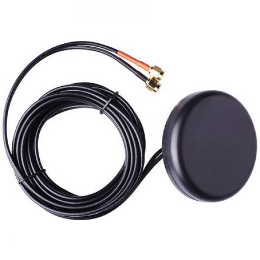 Anténa GPS Všesměrový MIKROE-3376 Průchozí otvor/šroubení Kotouč SMA, MCX, FAKRA nebo jiné MikroElektronika 5 dBi GPS,