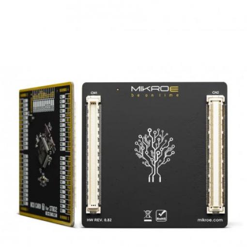 MikroElektronika Vývojový nástroj pro mikrokontroléry, STM32F030RC, STM, MCU MIKROE-3523, Mikrokontrolér, Karta MCU 7