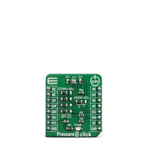 Tlakový snímač for BMP388, pro použití s: Bateriově napájené a přenosné aplikace Pressure 5 Click MIKROE-3566