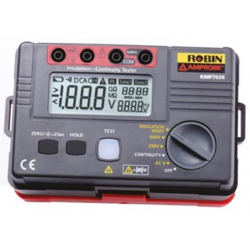 Tester izolace Tester izolace KMP7036 1.99GΩ 1000V, číslo modelu: KMP7036 Robin-Amprobe, DKD kalibrace