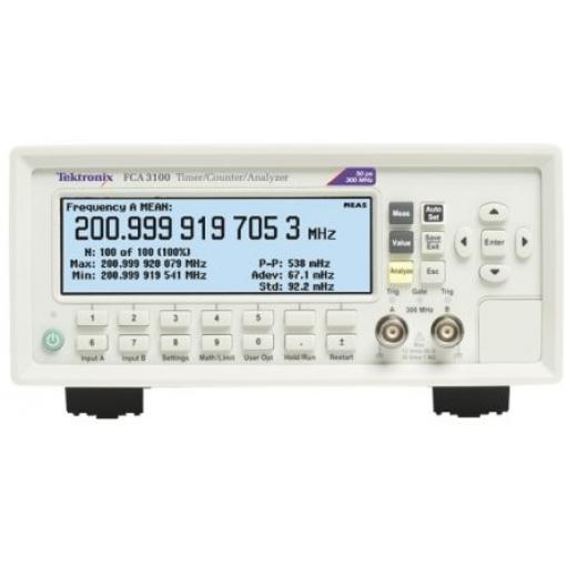 Frekvenční čítač FCA3100 300MHz Tektronix, ISO kalibrace