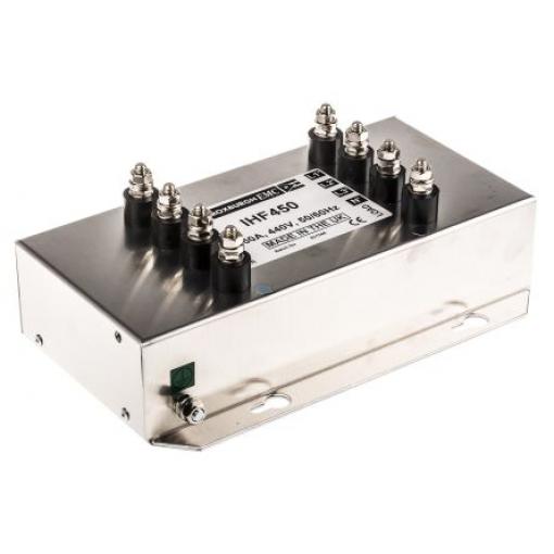 Filtr RFI, řada: IHF, 2.2 μF, 480V ac, 60 Hz, Montáž na přírubu 280 μH, Patentka, 50 A, počet fází: 1, 3.5 mA, Roxburgh