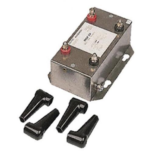 Filtr RFI, řada: MDF, 2.2 μF, 250V ac, 60 Hz, Montáž na přírubu 4.4 mH, Patentka, 25 A, počet fází: 1, 110 mA, Roxburgh