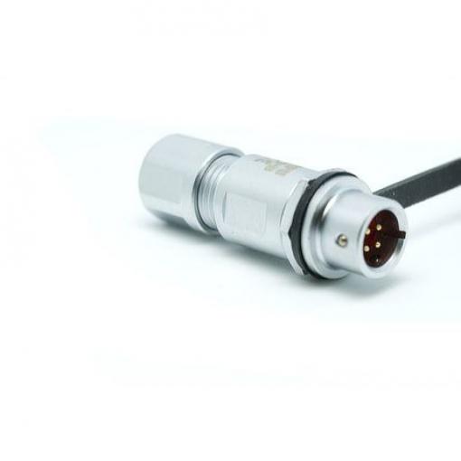 Kulatý konektor, počet kontaktů: 4, Kabel, velikost: 6 mm RS PRO, pohlaví kontaktu: Vnější, orientace těla: Rovný