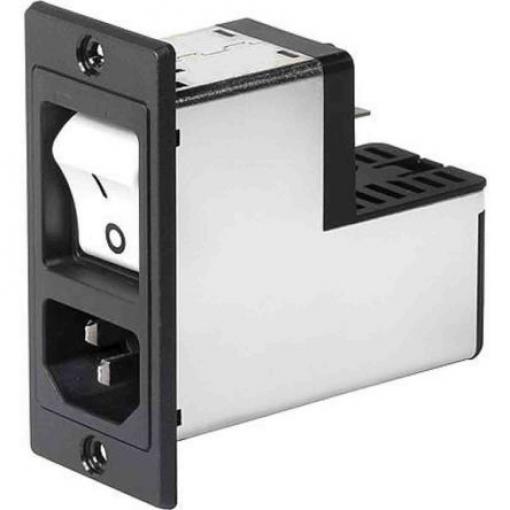 Schurter Konektor IEC 10A, řada: DG12 C14, Šroubová svorka 5 x 20 mm, 250 V ac 2 póly, 50/60 Hz Rychlé připojení, 60 °C,