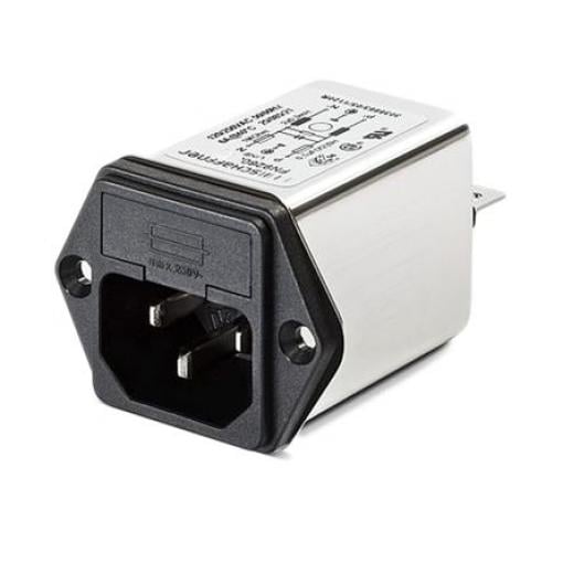 Schaffner Filtr IEC 2A IEC/EN 60939 Vnější, Montáž do panelu 5 x 20 mm, 250 V ac, 0/400 Hz Faston, 85 °C 2, -25 °C
