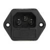 Schaffner Filtr IEC 4A C14 Vnější, Montáž do panelu 5 x 20 mm, 250 V ac, 0/400 Hz Faston, 85 °C 2, -25 °C