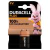 Baterie 9 V Duracell Plus Power Alkalická na bázi oxidu manganičitého 6LR61 Duracell
