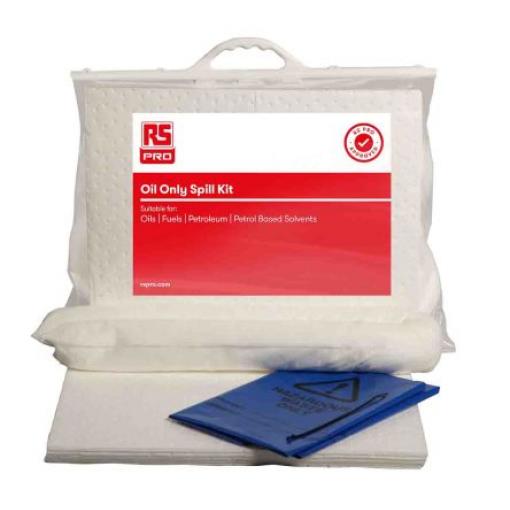 Sada na rozlité kapaliny 13 L, obsah sady: 1x 1,2m sock, 1x Haz, 10x nalepovací elektrody pro Olej RS PRO