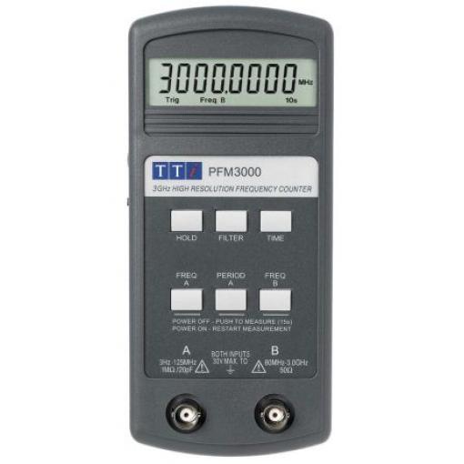 Frekvenční čítač, číslo modelu: PFM3000 PFM3000 3 GHz Aim-TTi 3 Hz, rozlišení: 6 Digits