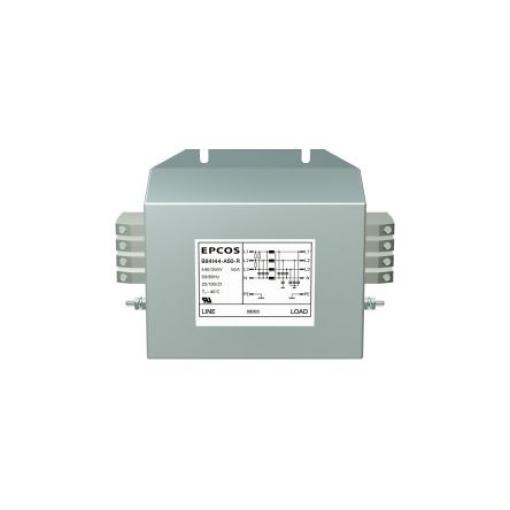Filtr EMC, řada: B84144A*R000, 440V ac, 50/60 Hz, Svorkovnice, 120 A, počet fází: 3, 8.8 mA, EPCOS, 0.5 mΩ, UL 1283