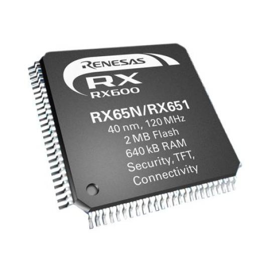 Renesas Electronics Mikrokontrolér R5F5651EDDBP#20 32 bit RXv2 120 MHz 2MB Blesk 640 kB RAM, počet kolíků: 64 kolíkový,