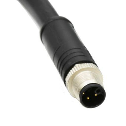 Kulatý konektor, počet kontaktů: 8, Kabel, Kabel, velikost: M12 Amphenol Industrial, pohlaví kontaktu: Vnější, orientace