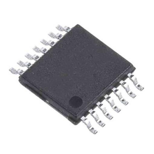 STMicroelectronics Komparátor MOS, TTL, DTL, CMOS, ECL 1.3 μs, počet kanálů: 4, TSSOP, počet kolíků: 14 kolíkový 36 V 2