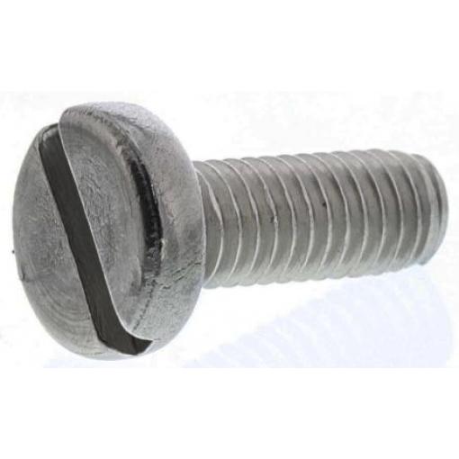 RS PRO Šroub s nízkou půlkulovou hlavou Drážka, Obyčejný, Nerezová ocel hlavice Kónická, velikost závitu: M2 8.0 mm