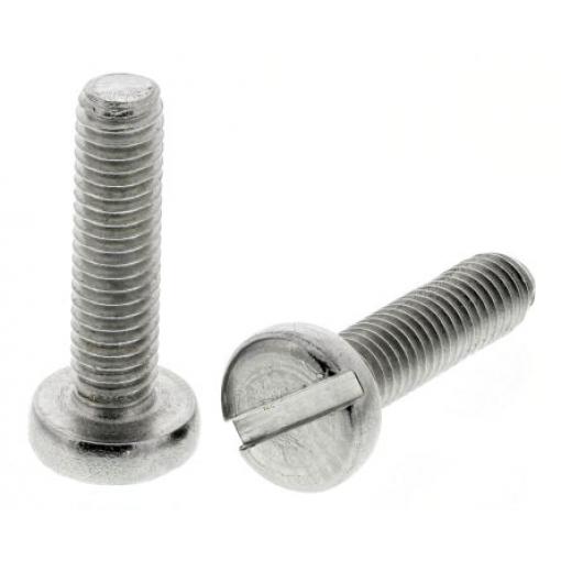 RS PRO Šroub s nízkou půlkulovou hlavou Drážka, Obyčejný, Nerezová ocel hlavice Kónická, velikost závitu: M2 12.0 mm