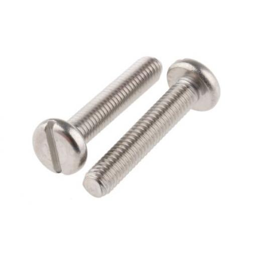 RS PRO Šroub s nízkou půlkulovou hlavou Drážka, Obyčejný, Nerezová ocel hlavice Kónická, velikost závitu: M2 16.0 mm