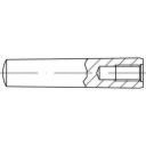 TOOLCRAFT 144706 kuželový kolík (Ø x d) 8 mm x 32 mm ocel 10 ks
