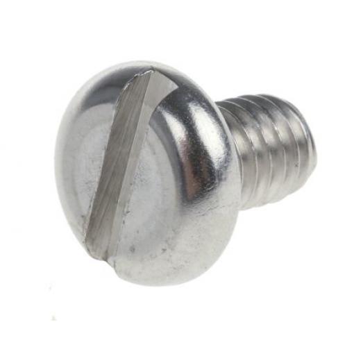 RS PRO Šroub s nízkou půlkulovou hlavou Drážka, Obyčejný, Nerezová ocel hlavice Kónická, velikost závitu: M2 6.0 mm