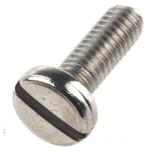 RS PRO Šroub s nízkou půlkulovou hlavou Drážka, Obyčejný, Nerezová ocel hlavice Kónická, velikost závitu: M2 12.0 mm