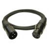 RS PRO Kabel XLR, A: Vnější, A: XLR, B: XLR, B: Vnitřní 1 m, Černá