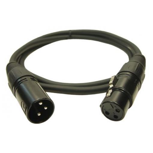 RS PRO Kabel XLR, A: Vnější, A: XLR, B: XLR, B: Vnitřní 1 m, Černá