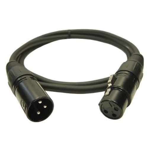 RS PRO Kabel XLR, A: Vnější, A: XLR, B: XLR, B: Vnitřní 5 m, Černá