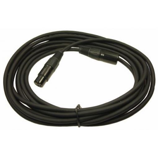 RS PRO Konektor XLR, barva Černá, počet kontaktů: 3, orientace těla: Rovný Samec/samice, Kabel, materiál pouzdra: