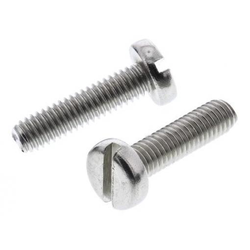 RS PRO Šroub s nízkou půlkulovou hlavou Drážka, Obyčejný, Nerezová ocel hlavice Kónická, velikost závitu: M2 16.0 mm