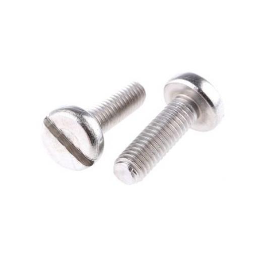 RS PRO Šroub s nízkou půlkulovou hlavou Drážka, Obyčejný, Nerezová ocel hlavice Kónická, velikost závitu: M2 16.0 mm