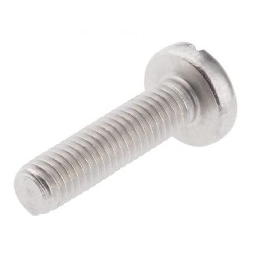 RS PRO Šroub s nízkou půlkulovou hlavou Drážka, Obyčejný, Nerezová ocel hlavice Kónická, velikost závitu: M2 20.0 mm