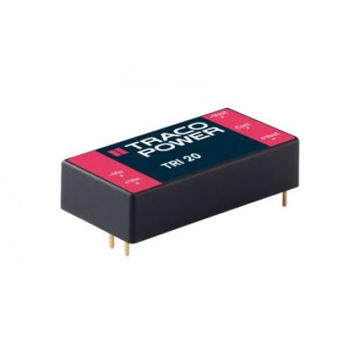 TRACOPOWER Měnič DC/DC TRI 20, výstup: 12 V dc 5.94 kV dc, Vin 18V dc 840 mA, Vin 9V 20 W -40 °C 76 °C Průchozí otvor