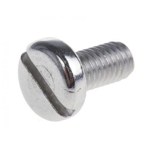 RS PRO Šroub s nízkou půlkulovou hlavou Drážka, Obyčejný, Nerezová ocel hlavice Kónická, velikost závitu: M2 12.0 mm