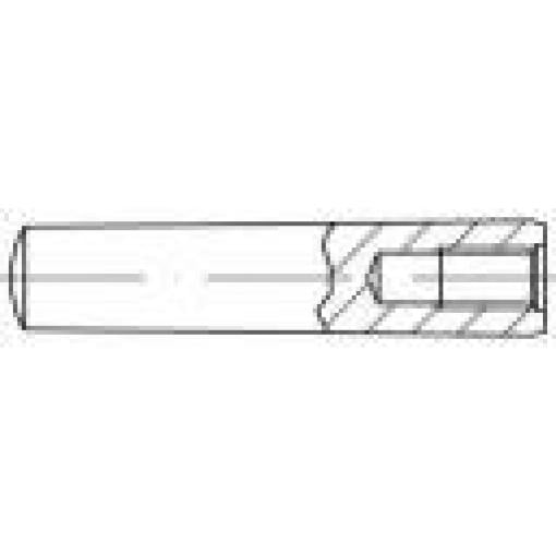 TOOLCRAFT 144744 kuželový kolík (Ø x d) 12 mm x 100 mm ocel 10 ks