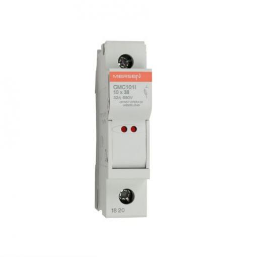Držák pojistek s montáží na lištu DIN 32 A 690 V ac Mersen 10 x 38 mm 1pólový