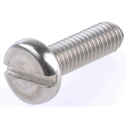 RS PRO Šroub s nízkou půlkulovou hlavou Drážka, Obyčejný, Nerezová ocel hlavice Kónická, velikost závitu: M2 20.0 mm