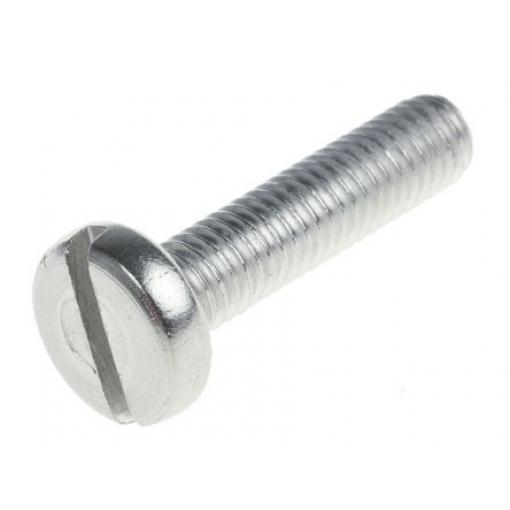 RS PRO Šroub s nízkou půlkulovou hlavou Drážka, Obyčejný, Nerezová ocel hlavice Kónická, velikost závitu: M2 25.0 mm