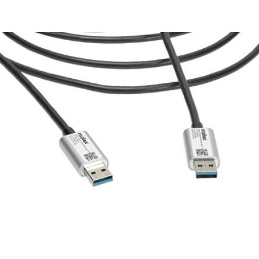 Molex Kabel USB do zásuvky IC Vnější, řada: 106413, A: USB typu A, 10 m Vnější, Průhledné, B: USB typu A